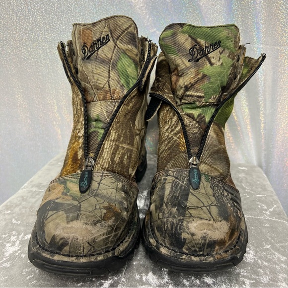 Danner boots camouflage green tree realistic camo hunting fishing outdoors hike - Picture 4 of 15